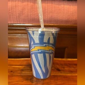 San Diego Chargers Tumbler with Straw